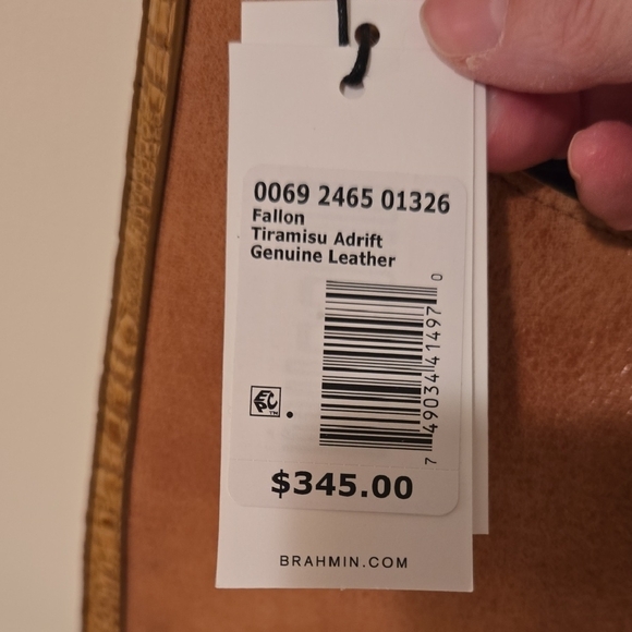 Brahmin Fallon Shoulder Bag In Tiramisu Adrift. NWT - Picture 16 of 16